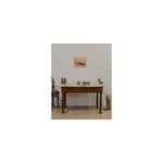 Table � manger en bois et marbre n�1295