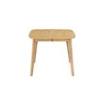 Table � manger extensible carr�e placage ch�ne l90 - 130 cm leena
