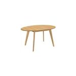 Table � manger extensible ovale en bois clair l150 - 200 cm marik