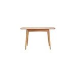 Table  manger extensible rectangulaire en bois clair l130 - 160 cm nordeco