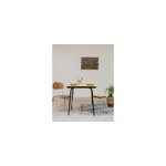 Table � manger en formica jaune n�1011