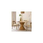 Table � manger ronde en bois d'acacia