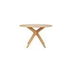 Table � manger ronde ch�ne d120 cm dielli