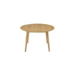 Table  manger ronde extensible finition chne l120 - 150 cm leena