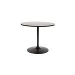 Table � manger ronde noire d90 cm calista