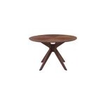 Table � manger ronde noyer d120 cm dielli
