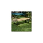 Table m�tal teck recycl� 300x110 orsay