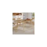 Table ovale 6 8 personnes extensible en bois clair 170 200 cm - eddy