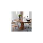 Table ovale en bois d'acacia 220 cm