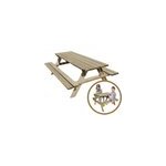 Table de pique - nique + 1 table enfant