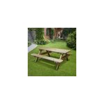 Table de pique - nique bois 4 / 6 places Table de pique - nique bois 4 / 6 places