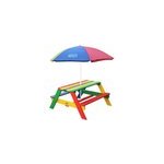 Table pique - nique nick avec parasol arc Table pique - nique nick avec parasol arc