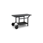 Table pour plancha roulante en acier noir - forge adour