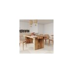 Table rectangulaire 10 personnes en bois de suar 240 cm - tanah