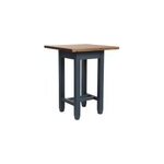 Table repas haute carrée bois bleu - Table repas haute carrée bois bleu -