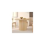 Table ronde 4 personnes en bois de manguier d120 cm - agathe