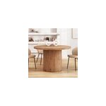 Table ronde en bois d'orme 4 personnes - gaston