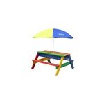 Table sable eau avec parasol arc en cie Table sable eau avec parasol arc en cie