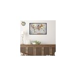 Tableau carte du monde 3d multicolor s