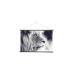 Tableau toile lion 73x110 cm