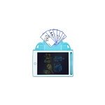 Tablette de dessin et d'�criture lcd de 8, 4 pouces, fond multicolore.