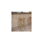 Tabouret de bar ext�rieur en bambou 74 cm - vadella