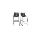 Tabourets de bar noirs 73 cm (lot de 2) new rock