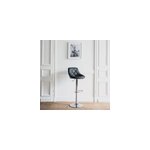 Tabouret de bar noir jasper
