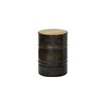 Tabouret bas bidon industriel 31diax45cm