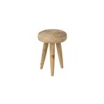 Tabouret bois blanc h. 40cm