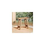 Tabouret en bois de teck recycl - dao