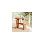 Tabouret en bois de teck recycl - eka