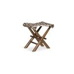 Tabouret cuir cuir marron - d�coration
