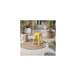 Tabouret empilable jaune