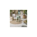 Tabouret empilable vert