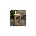 Tabouret haut en teck recycl toscagne