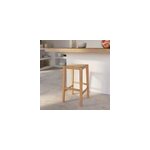 Tabouret pour �lot central 65 cm en cannage et bois - kappa