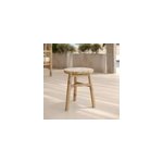 Tabouret de jardin en bambou h38 cm - eli