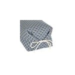 Taie oreiller makura motif eventail bleu Taie oreiller makura motif eventail bleu