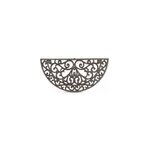 Tapis paillasson fer forge demi lune Tapis paillasson fer forge demi lune
