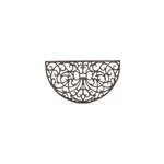 Tapis paillasson fer forge demi lune