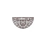Tapis paillasson fer forge demi lune Tapis paillasson fer forge demi lune