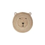 Tapis rond jute ourson d100