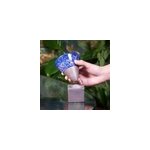 Tasse � caf� - th� en gr�s avec soucoupe conic cubic bleue
