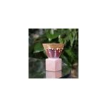 Tasse � caf� - th� en gr�s avec soucoupe conic cubic cr�me