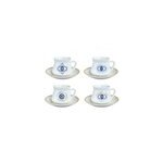 Tasses et sous - tasses chance - lot de 4