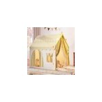 Tente maison de jeu d'intrieur jaune