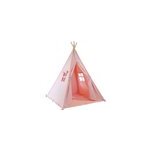 Tente tipi rose pour enfant bois fsc et