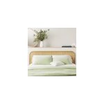 Tte de lit 180 cm en rotin naturel - grace