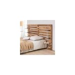 Tte de lit en bois avec tagre